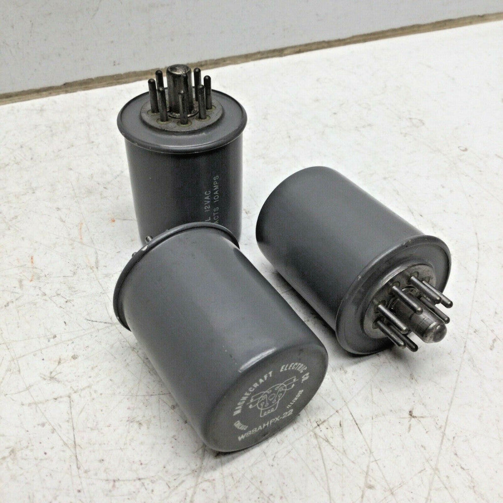 MAGNECRAFT W88AHPX-22 Sealed Relay, Coil: 12VAC, Contacts: 10 AMPS (LOT of 3)