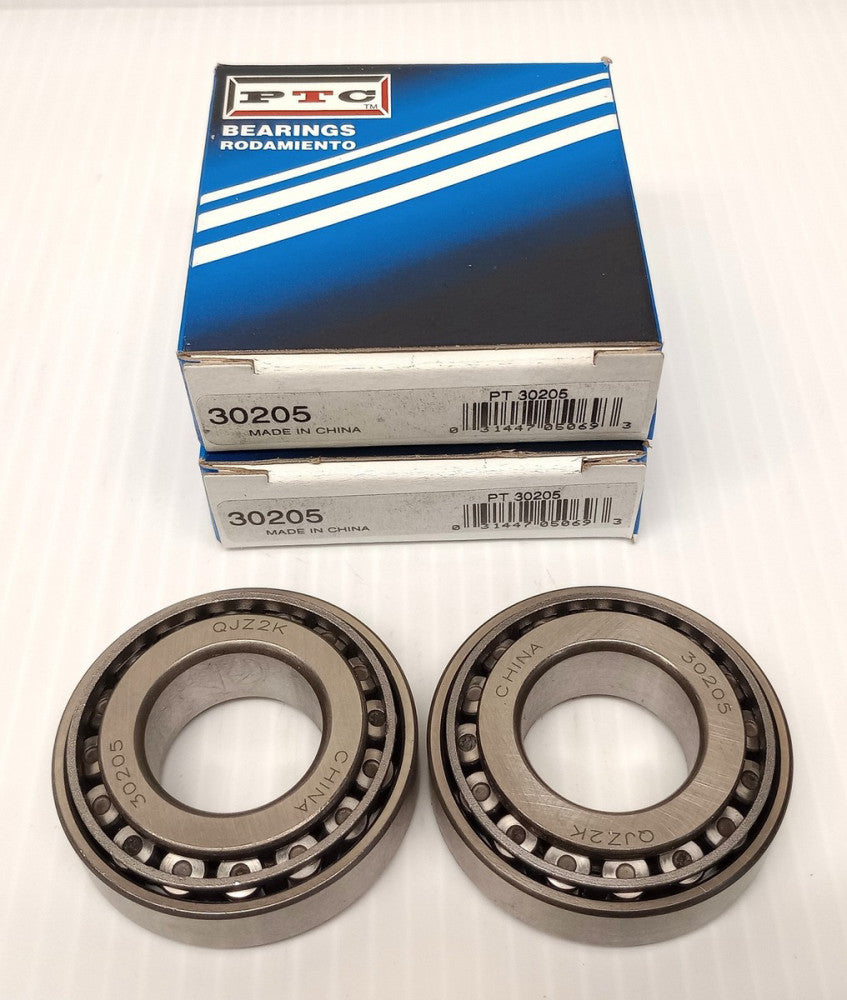 PTC 30205 Tapered Roller Bearing Cone & Cup Set PT30205 (Pack Of 2)