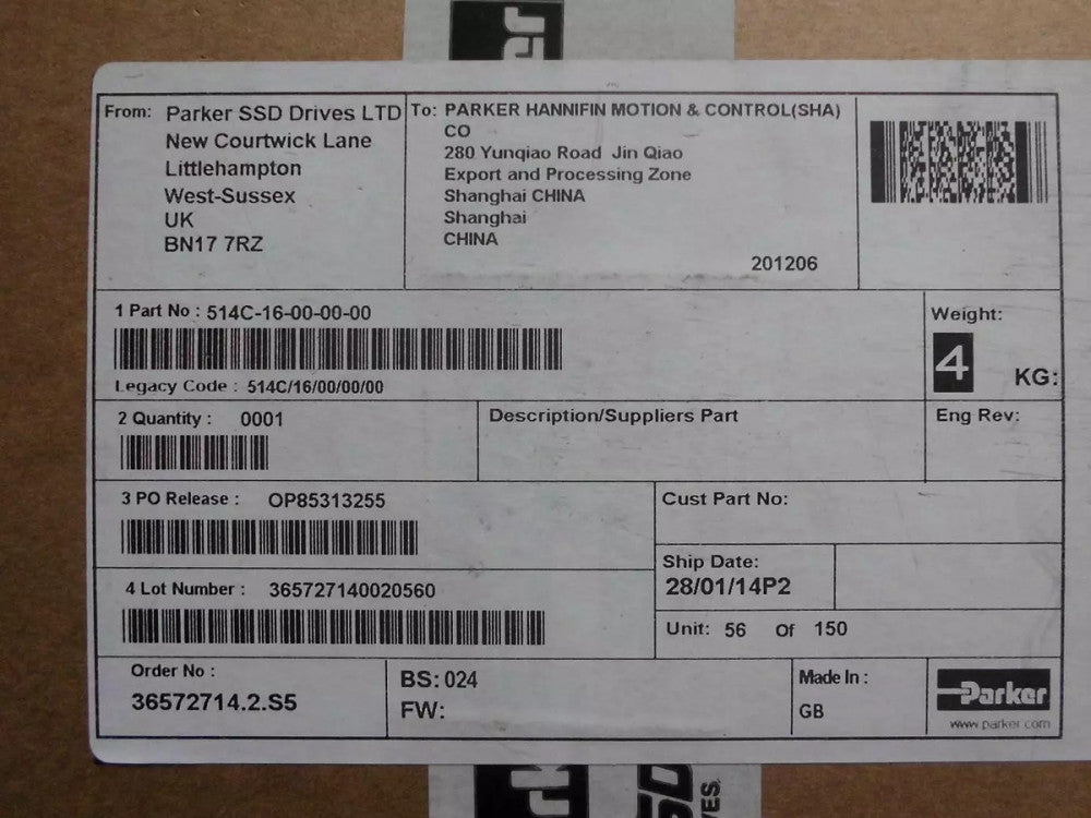 One Brand New Parker 514C-16-00-00-00 DC Controller 514C-16-00-00-00