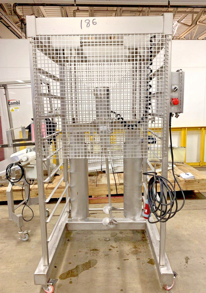 SPX FLOW Lightnin Mixer MS6P2 w/ (2) 7.7" Impeller; Stainless Steel Mobile Frame