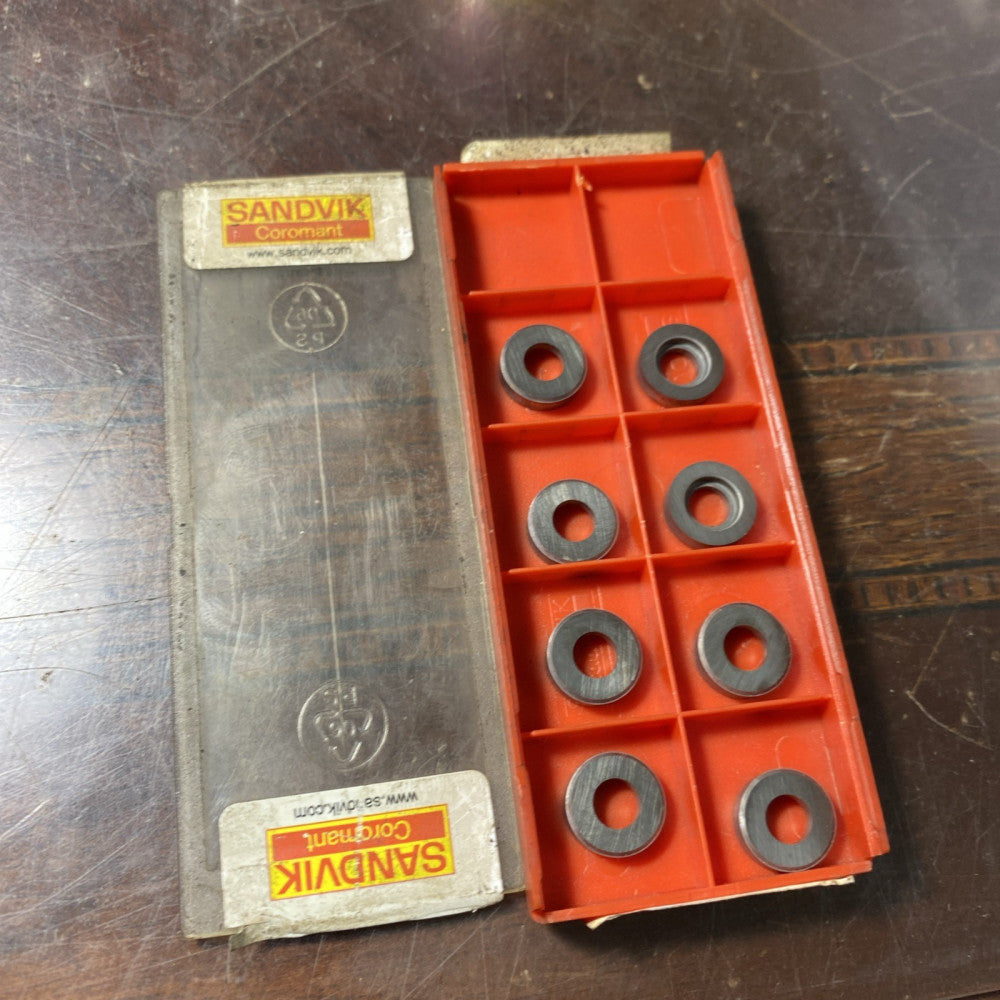 Qty.8 Sandvik 5322 110-06 Seat Shim Grade Carbide Inserts (E42)