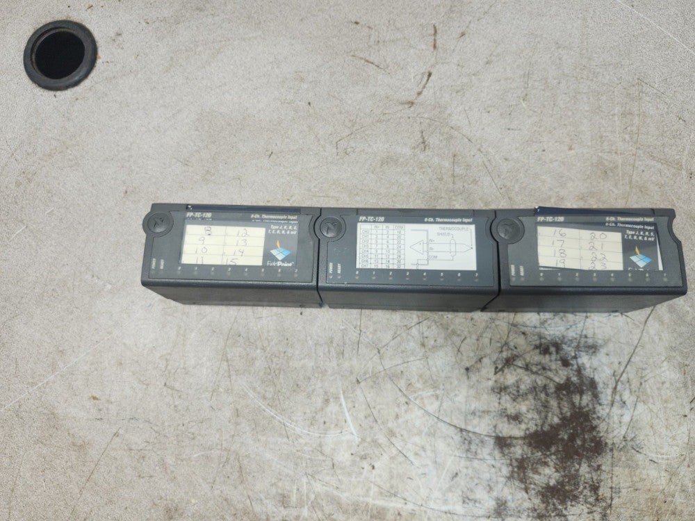 USED LOT OF 3 NATIONAL INSTRUMENTS Thermocouple Input Modules FP-TC-120