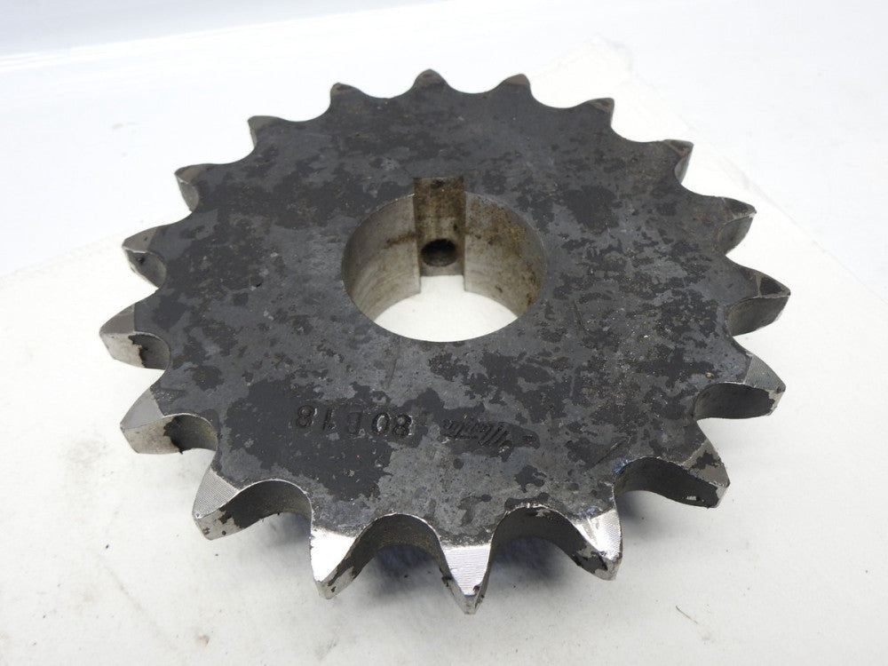 Martin 80B18 Roller Chain Sprocket 18 Teeth NEW OLD STOCK