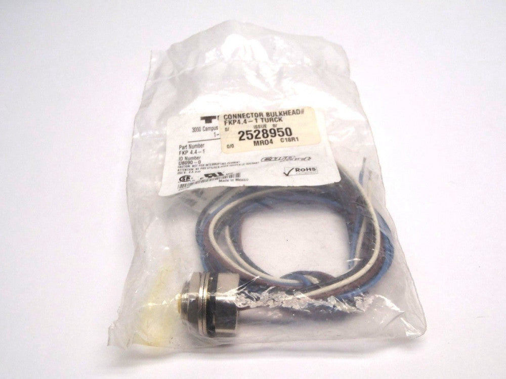 Turck FKP 4.4-1 Euro Fast U8090-0 5 Pole Female Connector Cord