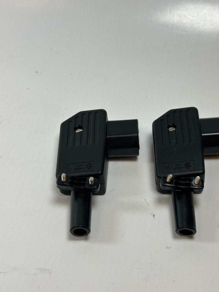 Schurter 8943LW AC Power Entry Module 90° 10A 250V Black (Lot of 2) New