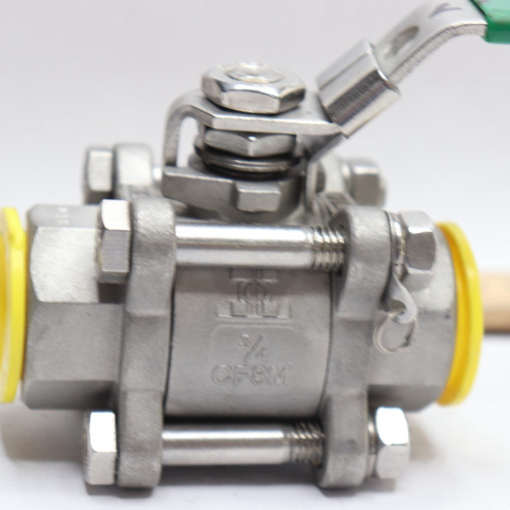 Inline Ball Valve Stainless Steel 3/4" FNPT CF8M