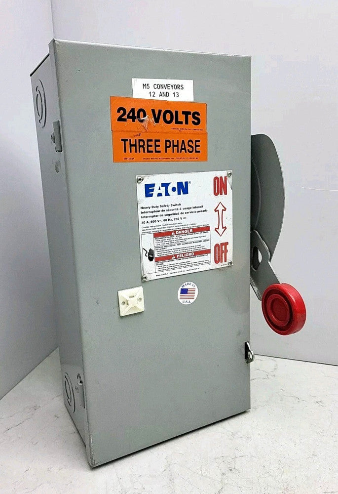 Eaton Cutler Hammer DH361UGK 30A Amp Heavy Duty Safety Switch 600V 3 Pole