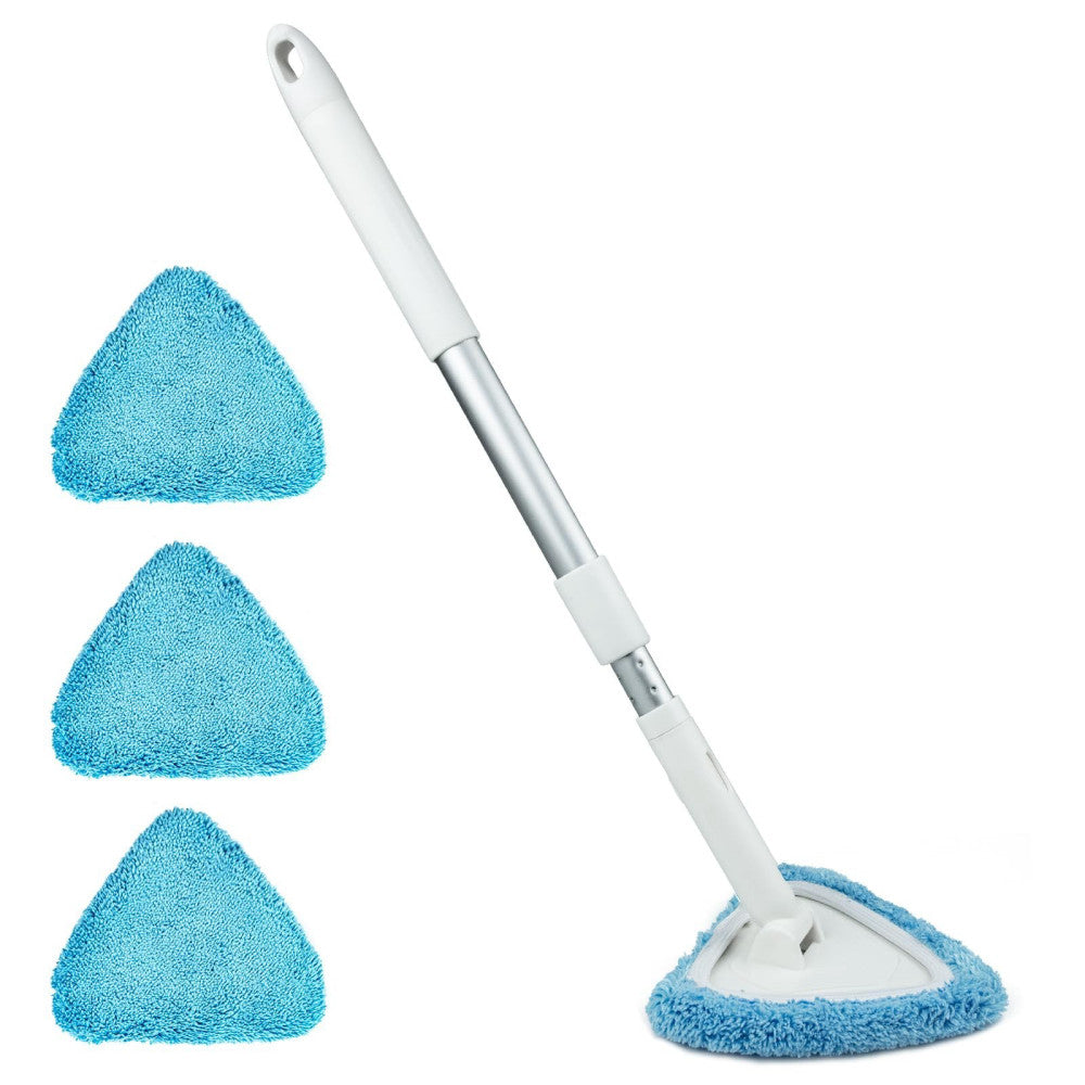 BITOPE Windshield Cleaning Tool, 26" Adjustable Handle, 3pcs Microfiber Pads,...