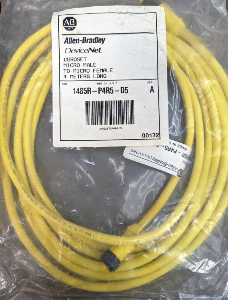 DeviceNet 5 Pin Connection Cable Str. Micro Male To Str. Micro Female [A4S3]