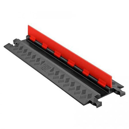 Checkers Gd1x75-St-O/B Cable Protector, 1-1/4 In H, 38-1/2 In L, 11 In W, 1