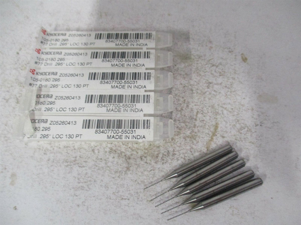 SGS (07289) #77 1/8" x 1-1/2" OAL Regular Spiral Circuit Board Drill Bit - Qty 5
