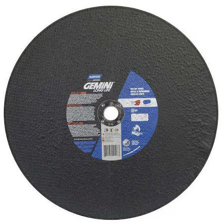 Norton Abrasives 66253207554 Abrasive Cut-Off Wheel, Type 1, 12 In Dia, 0.1094