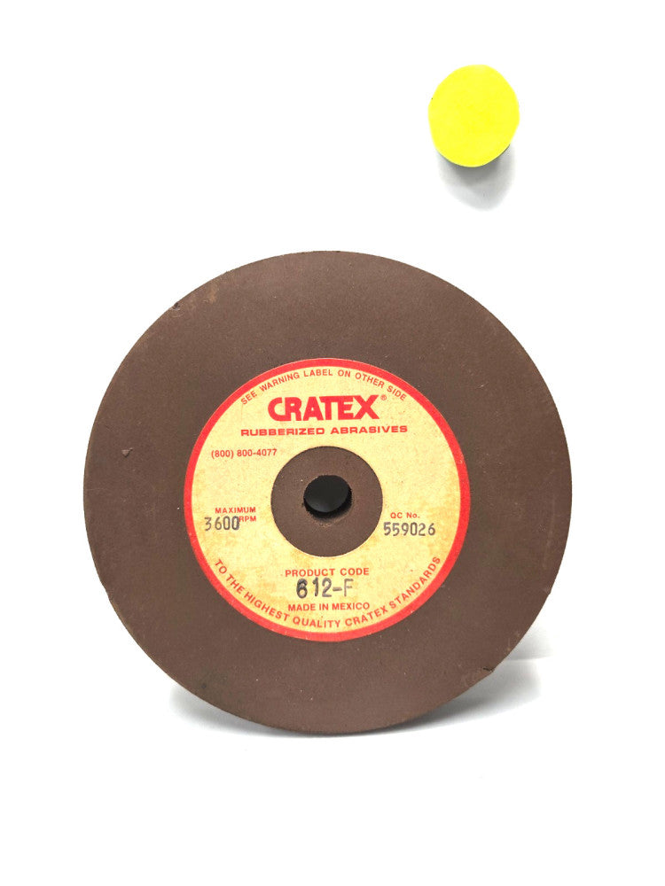 CRATEX 612-F SURFACE GRINDING WHEEL**6" DIA * 3/4" THICK * 1/2" ARBOR