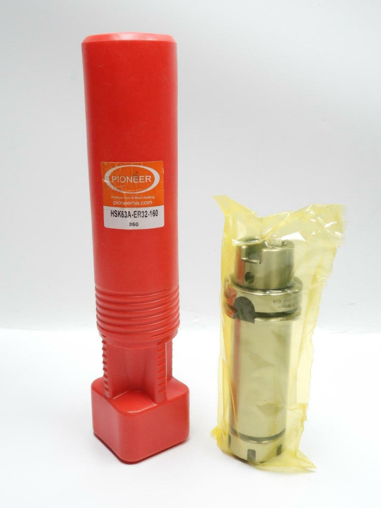 Pioneer 3/4" x 6.30 HSK63A-ER32-160, ER Collet Chuck Premium Tool Holder .039-.7