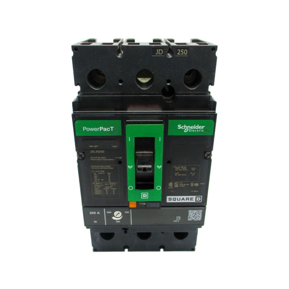 SQUARE D JDL26200 600V 200A (GREEN) NSNP