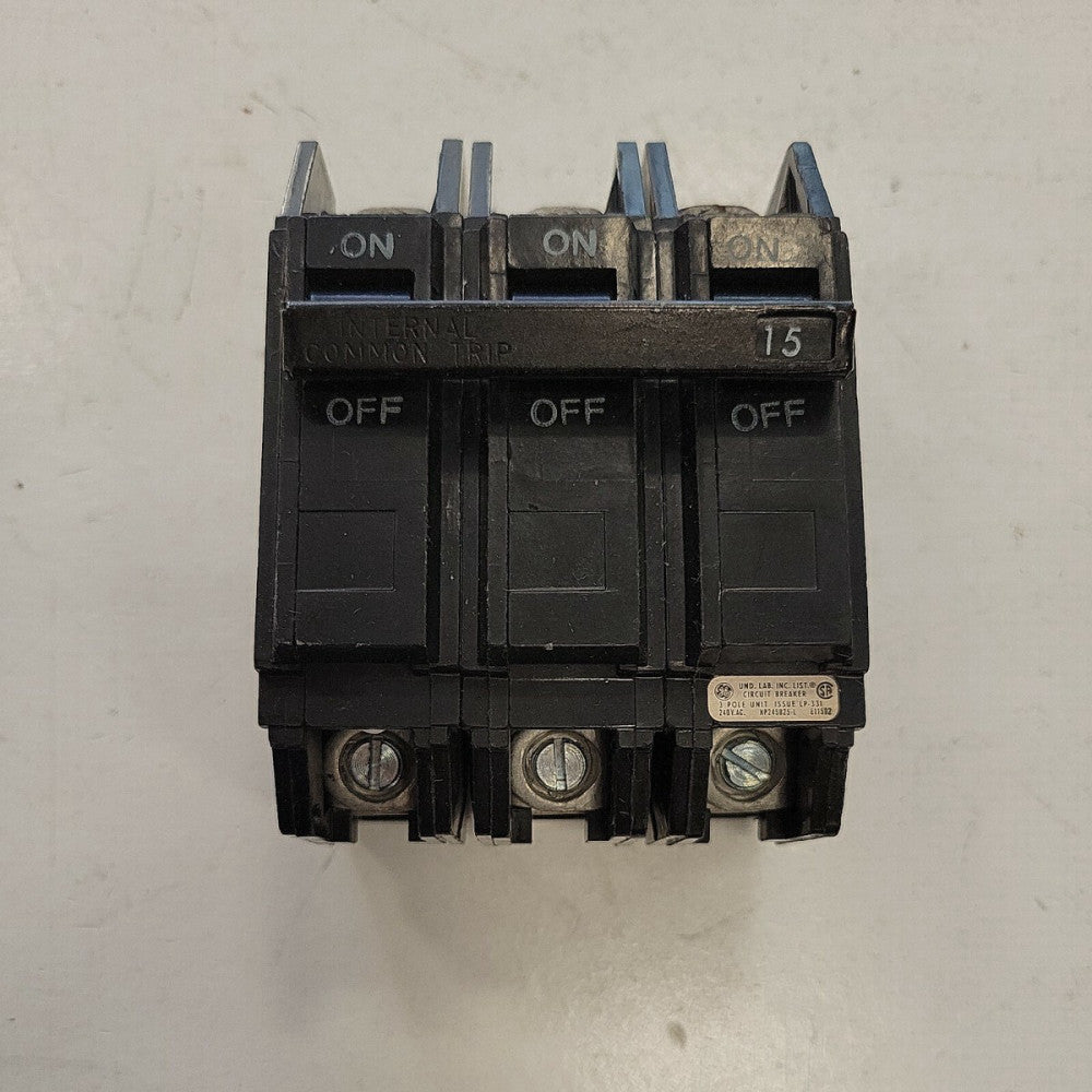 THQC32015WL General Electric Breaker 3 Pole 15 Amp 240V NEW Old Style