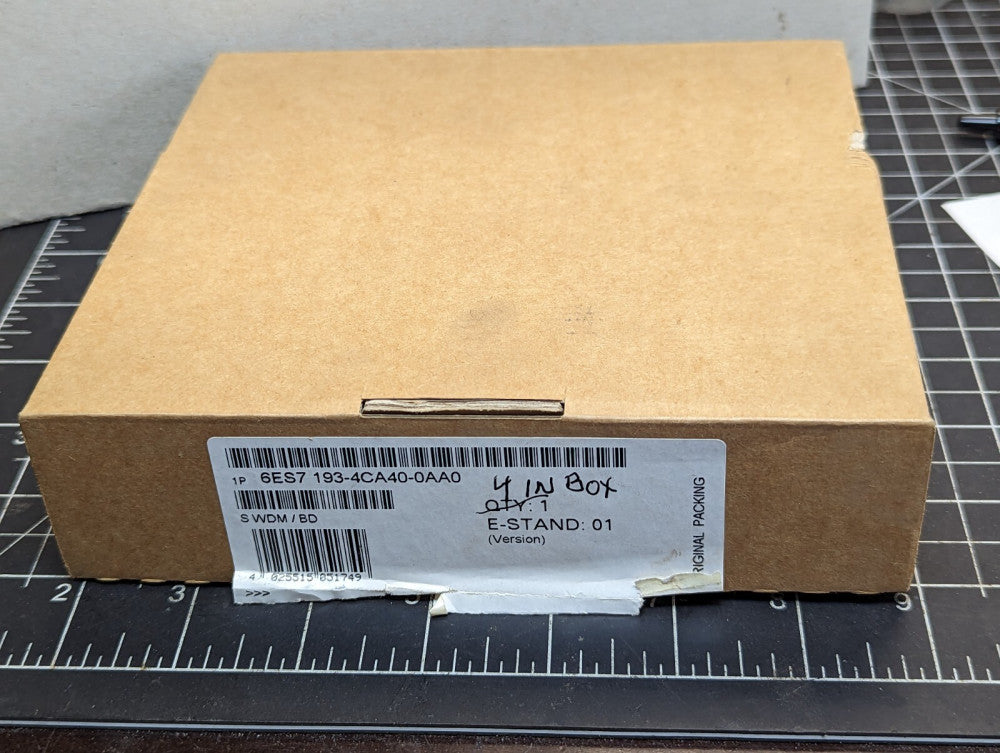 Box Of (4) Siemens 6ES7 193-4CA40-0AA0 Simatic Terminal Modules NEW [B8BB]
