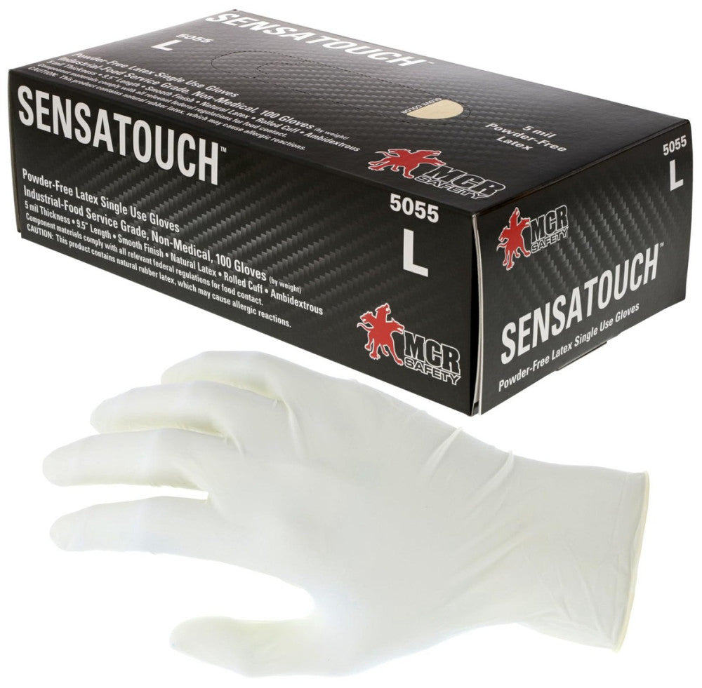MCR Safety 5055XL SensaGuard Industrial Grade Latex Double Chlorinated