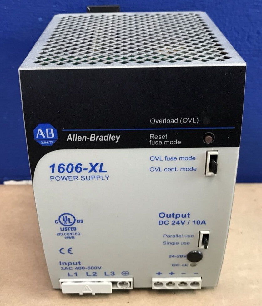 Allen Bradley 1606-XL240E-3 Power Supply 3Ph, 24V, 10A, 240W