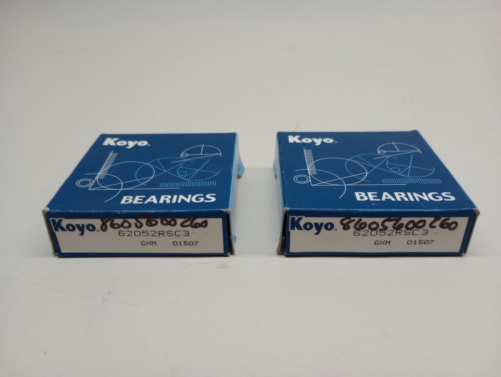 Koyo 62052RSC3 Radial Ball Bearing 25mm x 52mm x 15mm (Pack of 2)