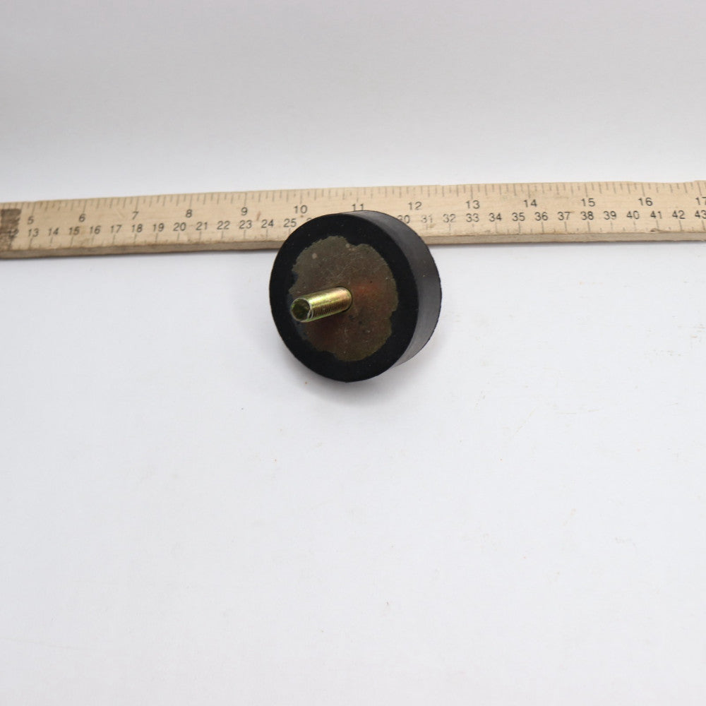 Cylindrical Vibration Isolator Stud YZ Plated Gr 5 3/8"-16 0.88" H