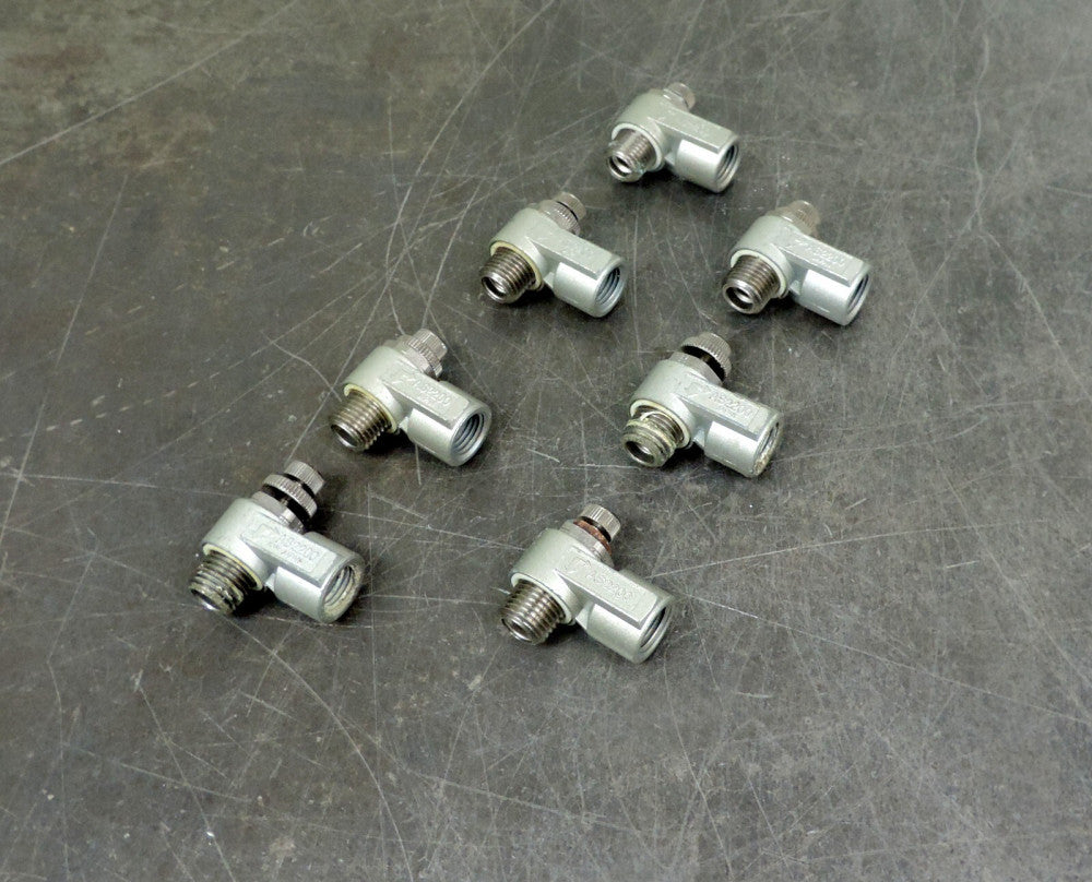SMC AS2200 Speed Control Flow Valve  1/4" NPT Lot of (7) Seven