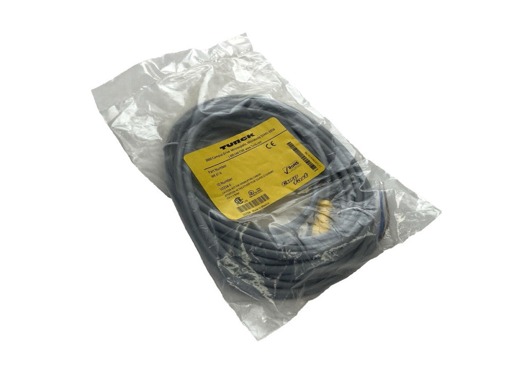 Turck WK 4T-6 Single-Ended Cordset Right-Angle Female Connector M12 U2216-0