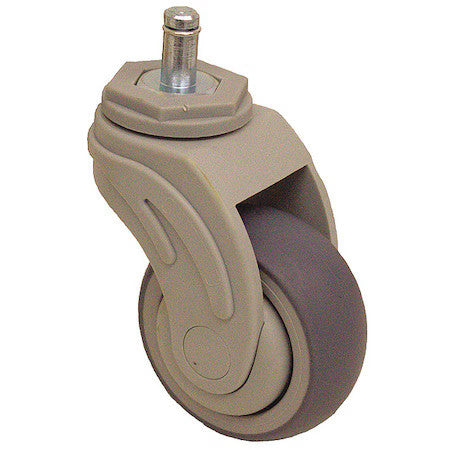 Zoro Select P17s-Up030k-Sg5 Stem Caster,165 Lb. Load,Gray Wheel