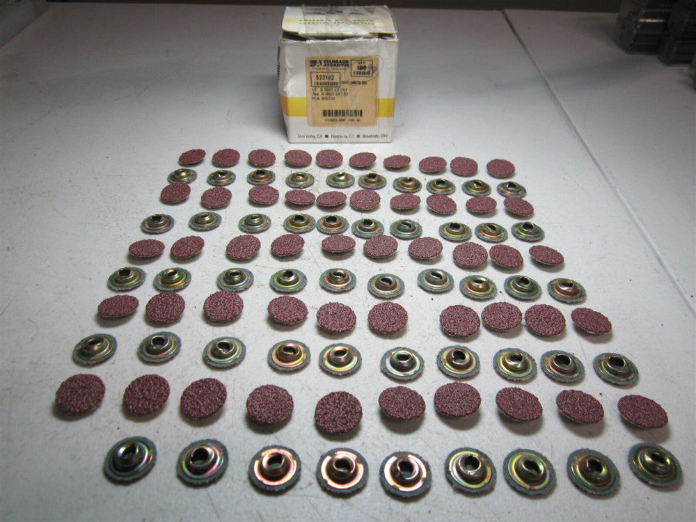 Standard Abrasives (522102) 3/4" 36 Grit Alum Oxide Quick Change Disc - Qty 99