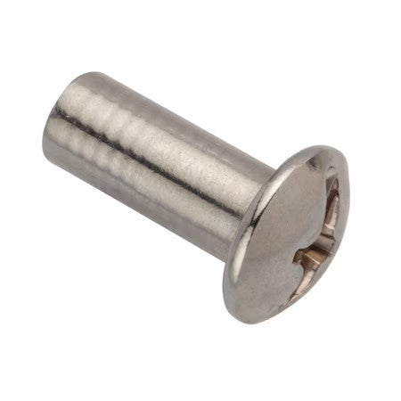 Zoro Select 2Jgp6 Barrel Bolt, 1/4"-20, 3/4 In Brl Lg, 5/16 In Brl Dia,