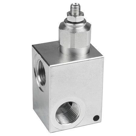 Delavan Fluid Power Rv-80-210-Sae10-S Inline Relief Valve,30 Gpm,Screw,Npt