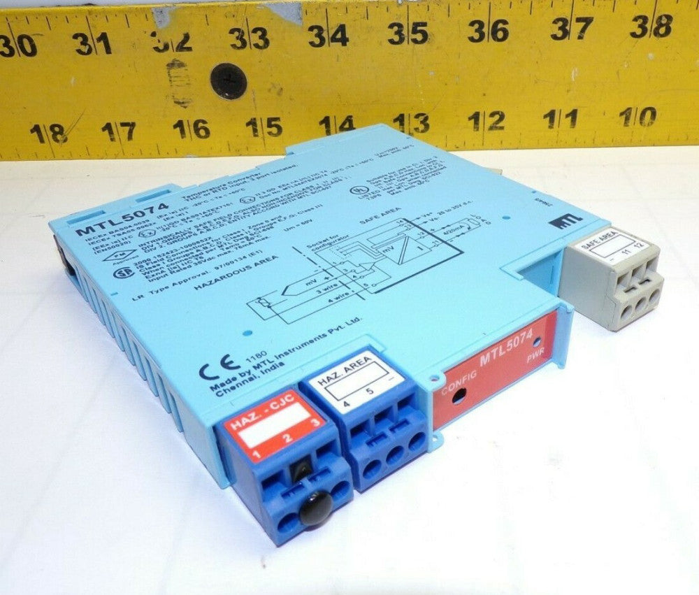 MEASUREMENT TECHNOLOGY MTL5074 TEMP CONVERTER THC OR RTD INPUT 3 PORT ISOLATED