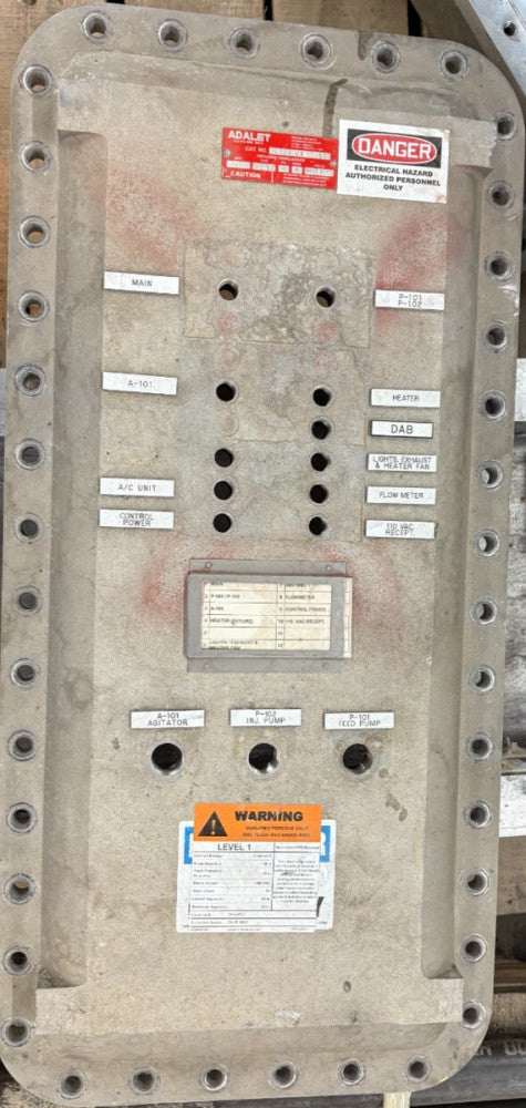 ADALET EXPLOSION-PROOF PANELBOARD XLP18 N4 S5155 CIRCUIT, 3 PHASE, 208/120VOLTS