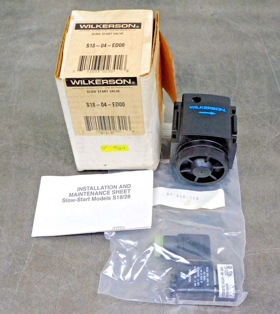 Wilkerson Pneumatic S18-04-ED00 Slow Start Valve 1/2 in. NPT