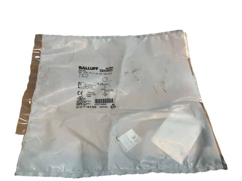 NEW Balluff BMF00EL Sensor BMF 243K-PS-C-2A-SA2-S49-00,3