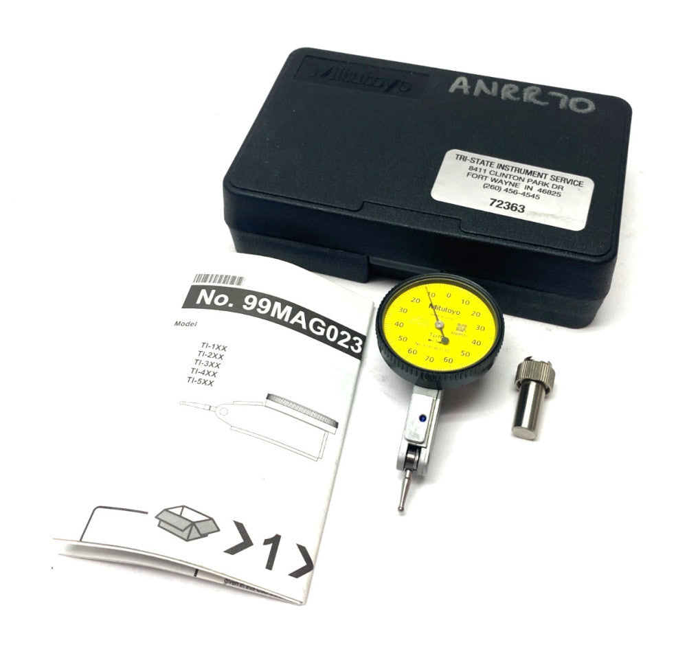 Mitutoyo 513-401-10E Dial Test Indicator 0.14mm Range, 0.001mm Graduation