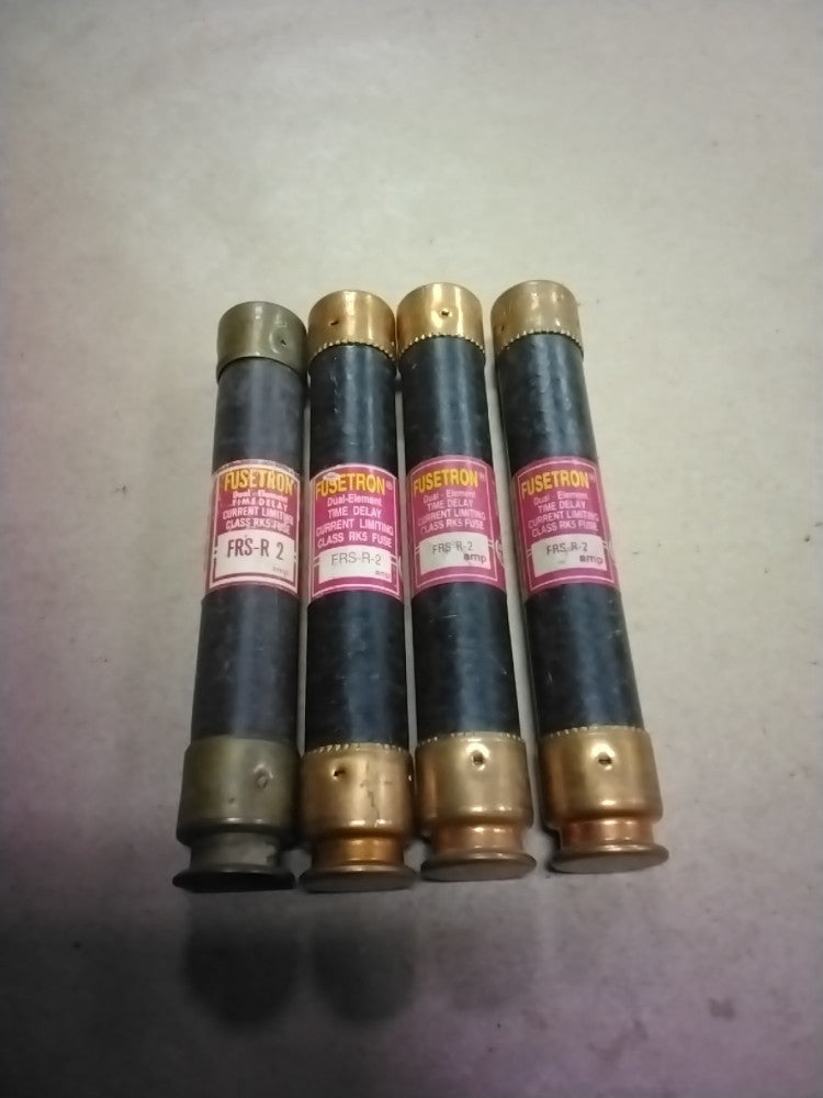 Bussmann FUSETRON FRS-R-2 Fuse 2A 600V, Lot Of 4