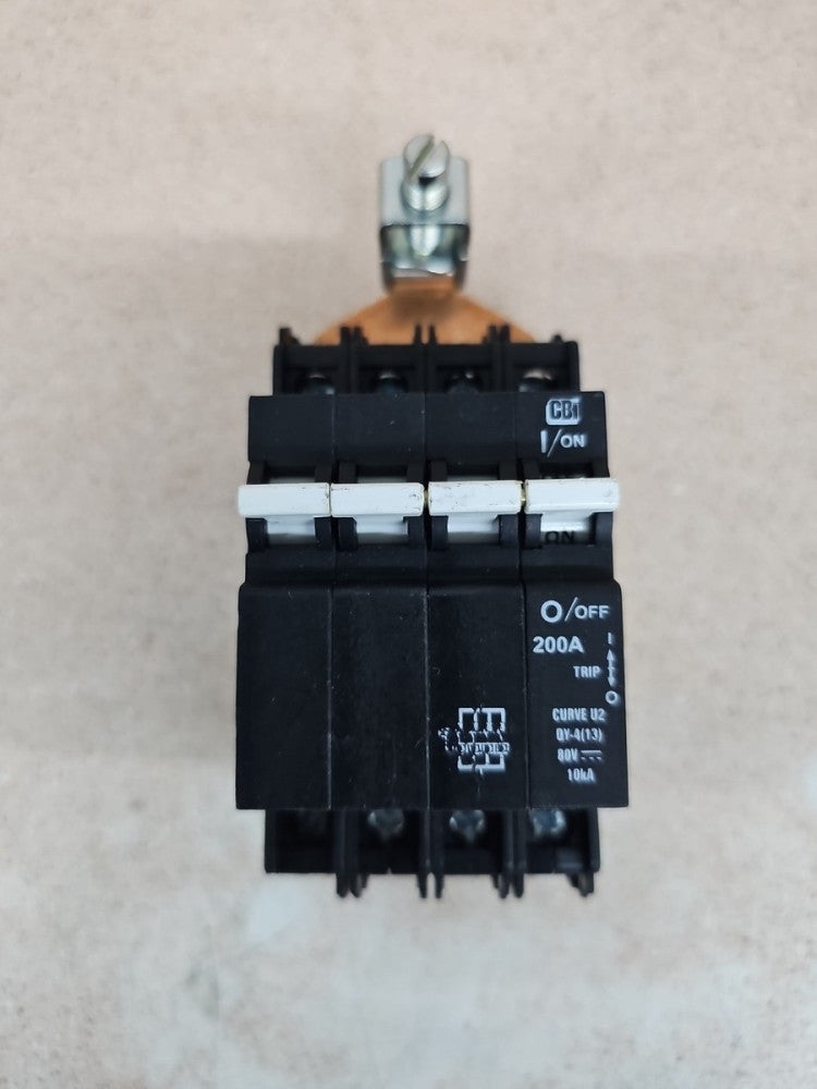 1) New no Box CBI QY49U2200B0ZL 200 A DIN RAIL CIRCUIT BREAKER PARALLEL BRIDGED 