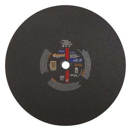 Norton Abrasives 66253410183 Abrasive Cut-Off Wheel, Type 1, 16 In Dia, 0.1563
