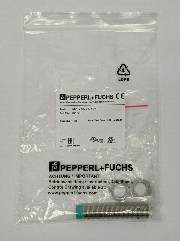 Pepperl+Fuchs NEN10-12GM50-E0-V1 Inductive Sensor 231721