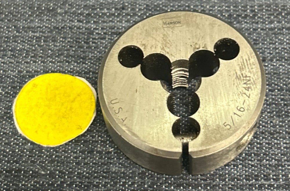 HANSON HSS ADJUSTABLE ROUND SPLIT DIE  5/16-24NF