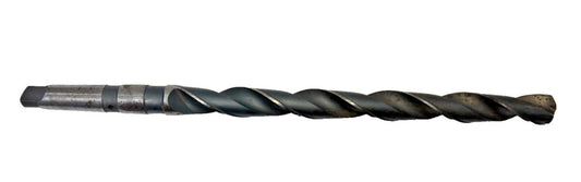 #3 MORSE TAPER SHANK DRILL BIT, 2 FLUTE, OAL 16-3/4"