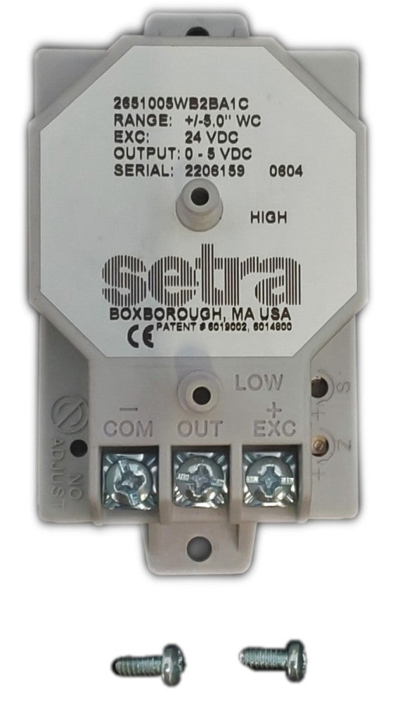Setra Differential Pressure Transducer 2651-005W-B-2B-A1-C