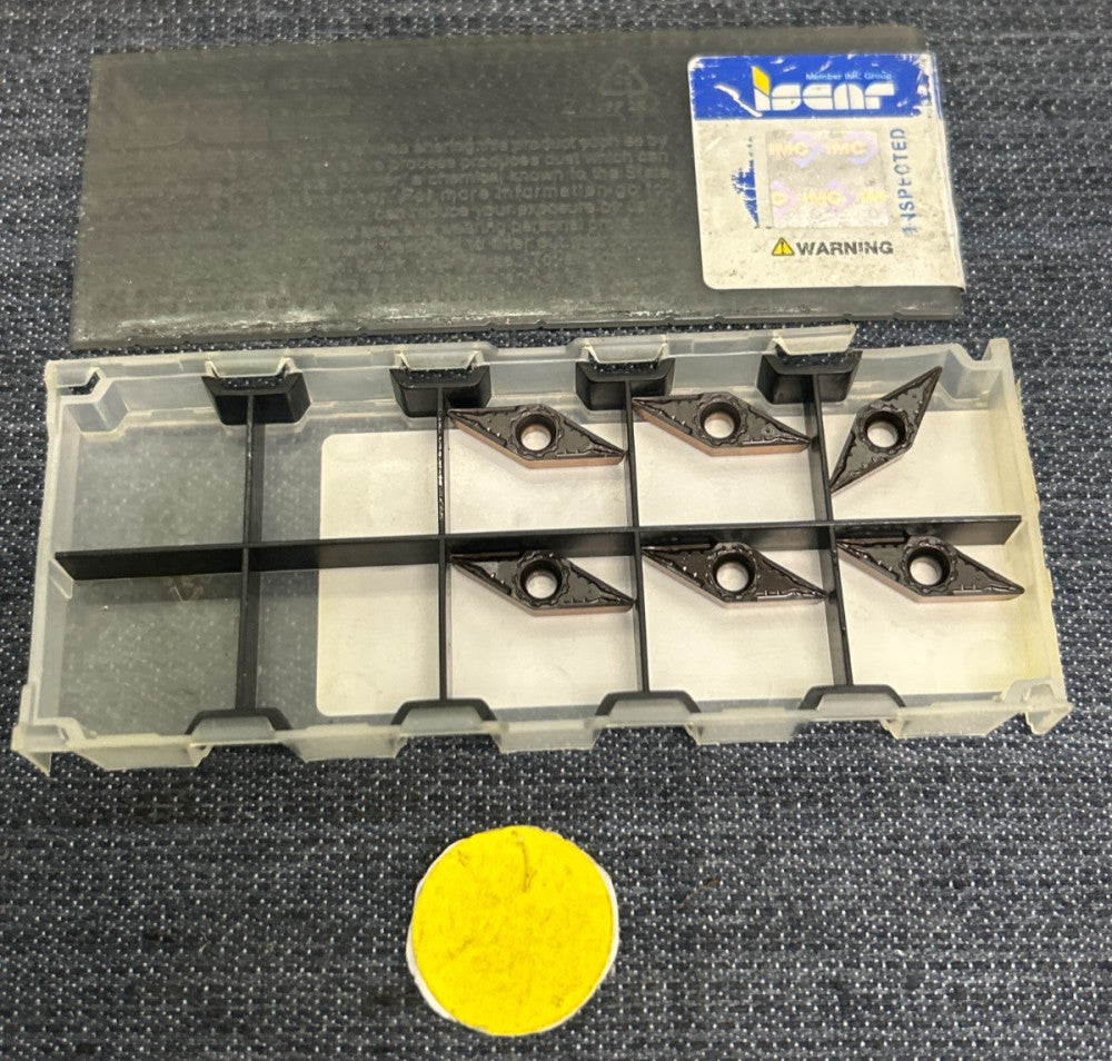 ISCAR INDEXABLE CARBIDE TURNING DRILL INSERT VCMT 221-F3M IC6025  LOT OF 6