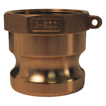 Dixon G125-A-Br Cam And Groove Adapter,1-1/4",Brass