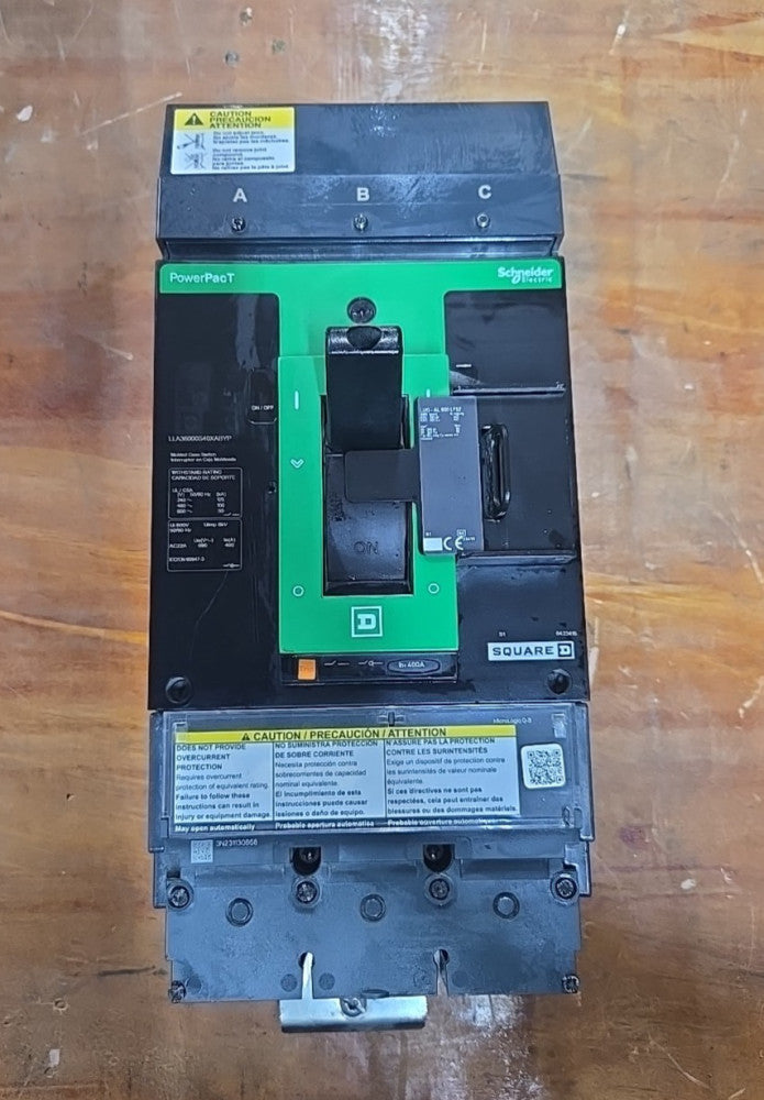 SQUARE D NTO LLA36000S40XABYP 3 Pole 400 AMP  PowerPact Molded Case Switch