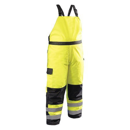 Occunomix Lux-Wbib-Yl Rain Pants,Yellow,L,Fits Waist 40 To 42"