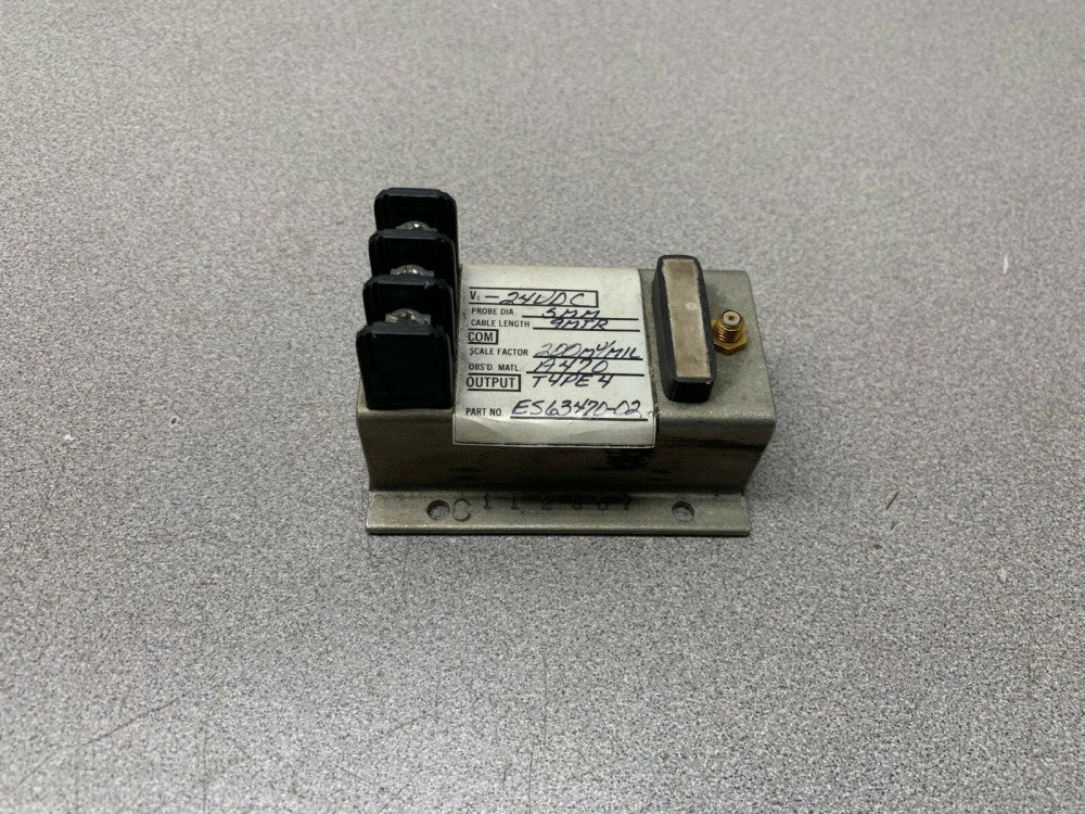 NEW NO BOX BENTLY NEVADA E563470-02 TRANSDUCER PROXIMITOR 200 MV/MIL, A470