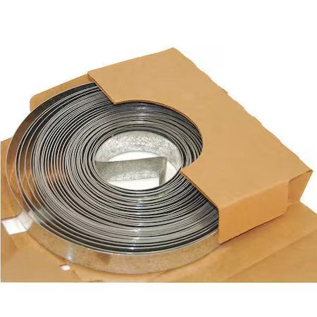 Zoro Select Ds-301.5 Duct Strapping, Galvanized Steel, 30 Ga, 1 1/2 In W X