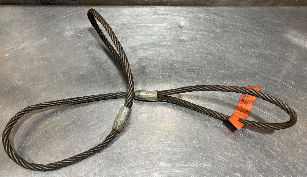 Lift-All Wire Rope Sling, Eye/Eye, 4 FT, 1/2 Diameter Nos Surplus Storage Wear